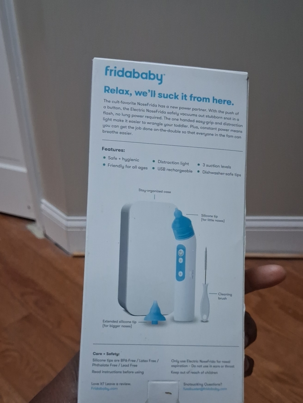 fridababy Electric NoseFrida Nasal Aspirator - White & Blue - Picture 4 of 9